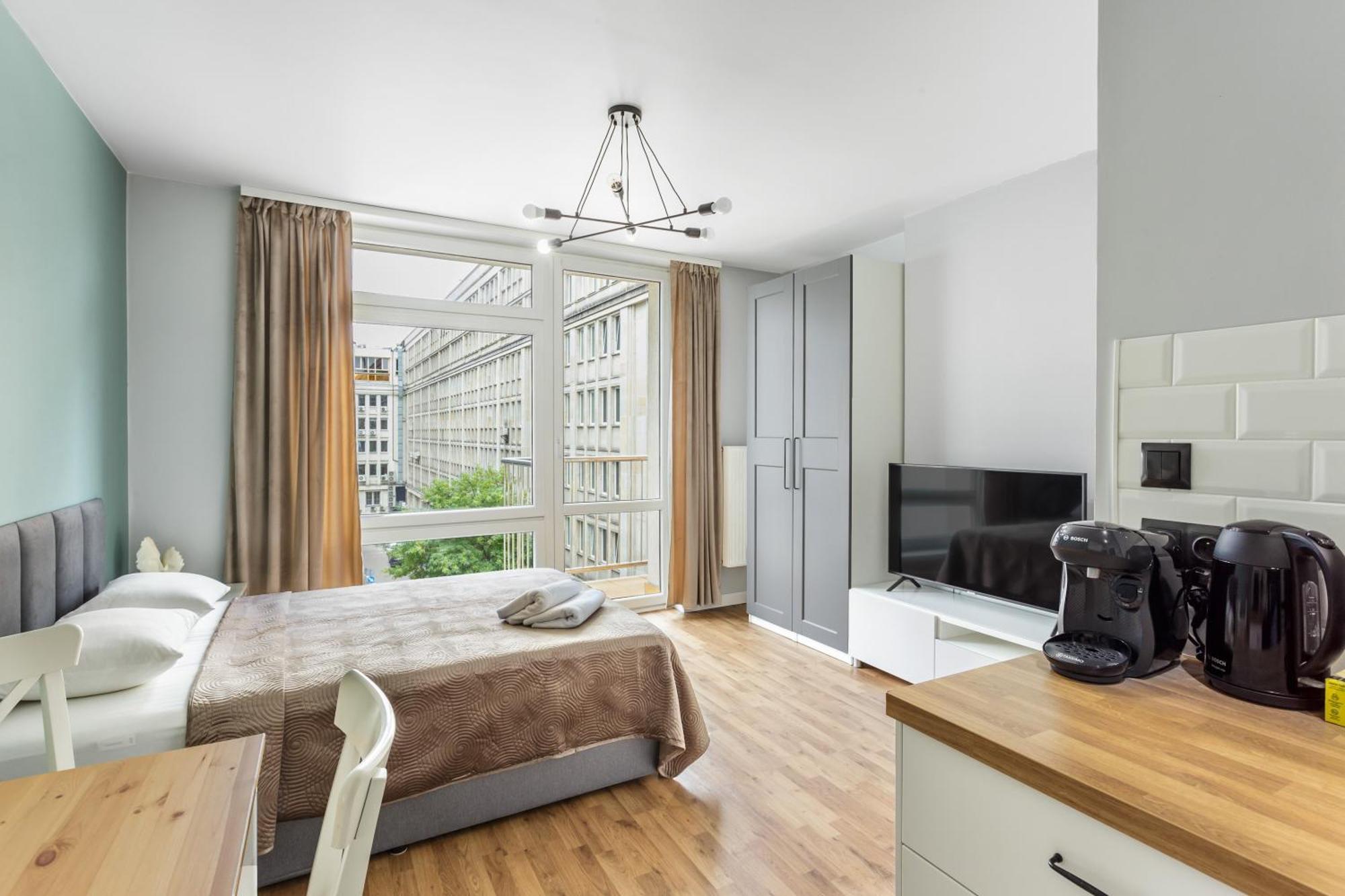 Charming Apartment In The City Center วอร์ซอ ภายนอก รูปภาพ